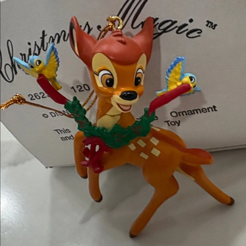 Disney Christmas Magic Bambi Ornament #26231-120 Vintage Collectible w‎ Box